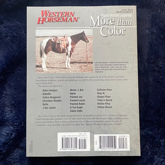 Book - Western Horseman - Paint Horse Legends, More than Colour Volume 1 - Picture 2 of 2